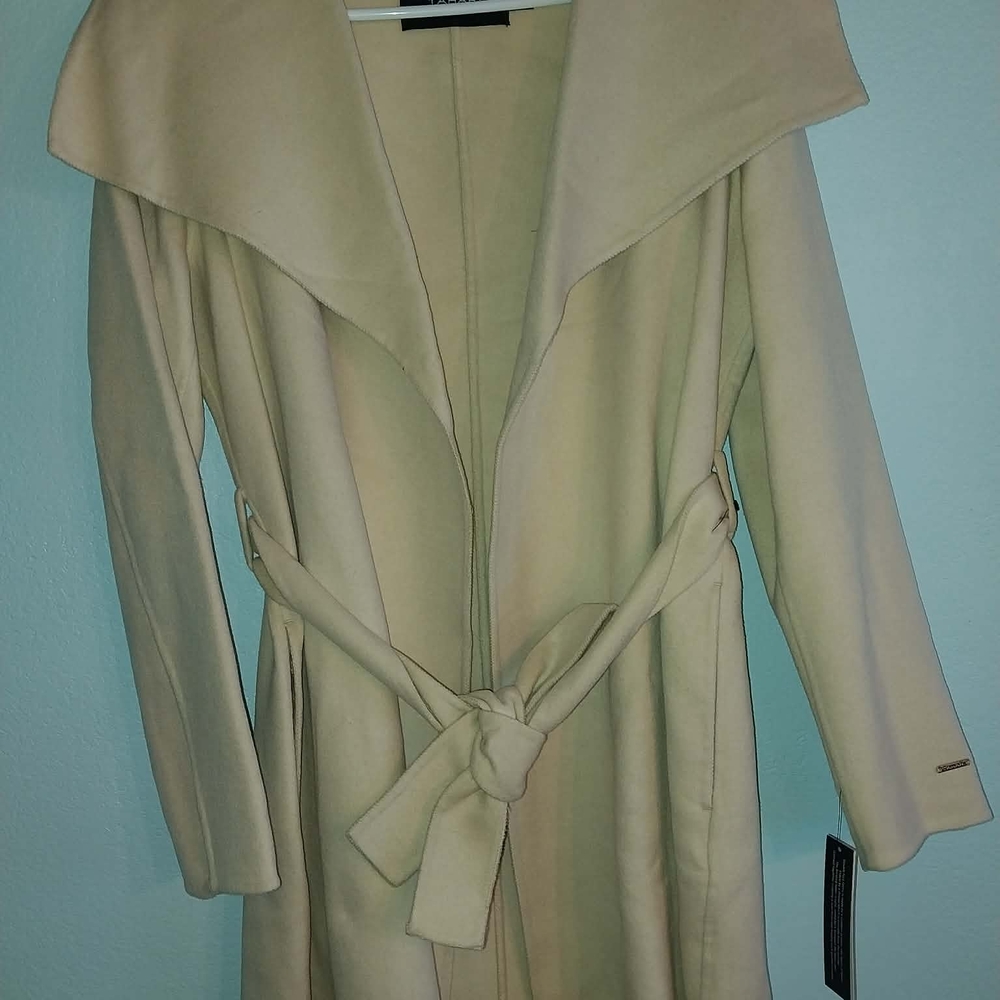 Tahari Cream Trench Coat